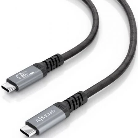 Aisens Cable USB-C A107-0992 USB 3.2 Gen 1 Tipo-C Macho a Tipo-C Macho 10m Negro 5Gbps 60W 4K@60Hz E-Marker
