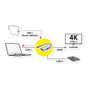 VALUE Adaptador de Visualización USB-C a HDMI y USB-A 3.2 Gen 1 con Carga PD, Cable 12cm, 4K 60Hz, Negro - 12.99.1141
