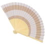 Jet Lag Abanico de Madera de Bambú