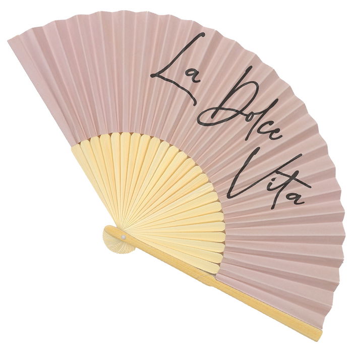 Jet Lag Abanico de Madera de Bambú