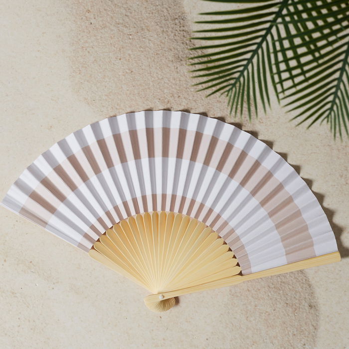 Jet Lag Abanico de Madera de Bambú