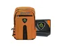 KeepOut BK7F Mochila Gaming para Portátil hasta 17 Pulgadas, Múltiples Compartimentos Acolchados, Naranja y Negro, Nylon e Imitación Piel