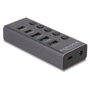 DeLOCK Hub USB 64248 de 7 puertos con USB 3.2 Gen 1 y carcasa de metal