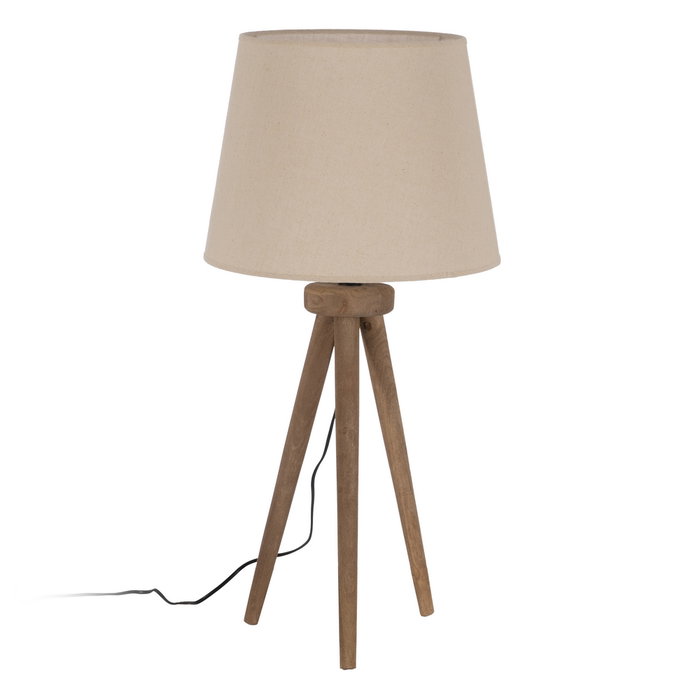 Pantalla Beige Tejido Iluminación 40 X 40 X 30 cm