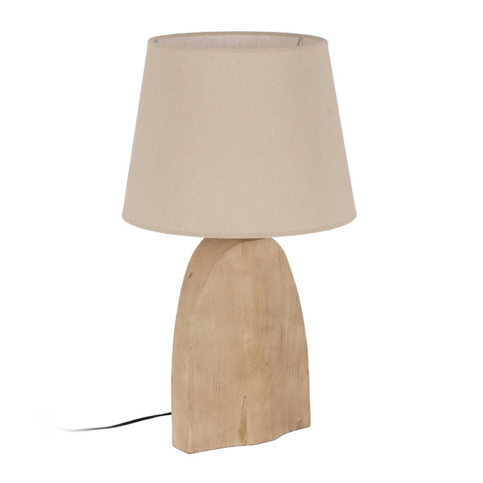 Pantalla Beige Tejido Iluminación 40 X 40 X 30 cm