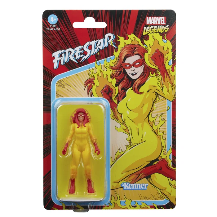 Hasbro Marvel Legends Figura de Acción Firestar F38225X0 - Figura de Juguete de 9.5 cm basada en Cómics para Niños y Niñas de 4 años