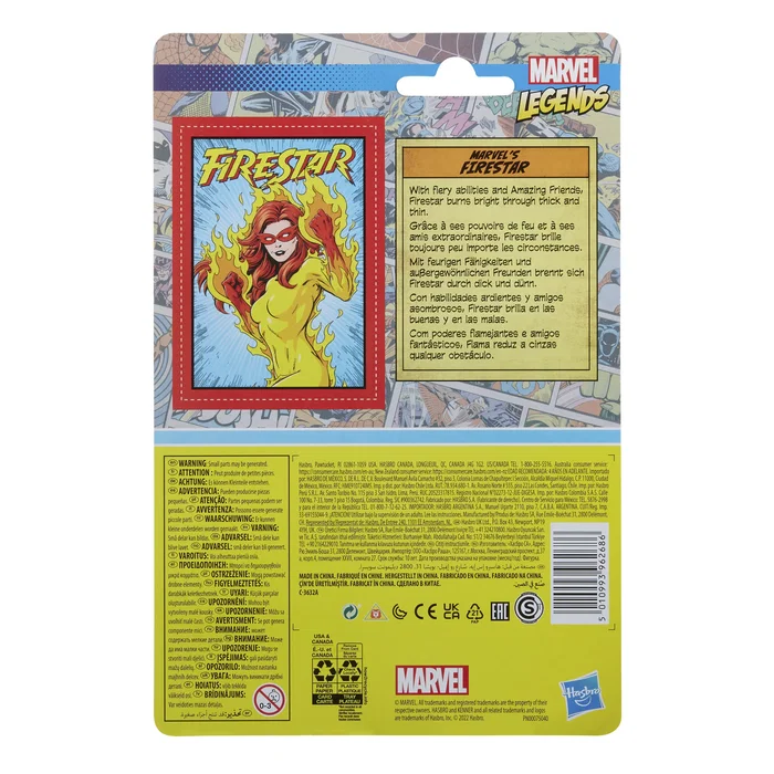Hasbro Marvel Legends Figura de Acción Firestar F38225X0 - Figura de Juguete de 9.5 cm basada en Cómics para Niños y Niñas de 4 años