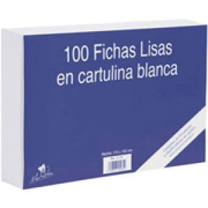 Mariola Fichas de Cartulina Lisa Blanca 150x100mm, Paquete de 100 Mariola Fichas de Cartulina Lisa Blanca 150x100mm, Paquete de 100