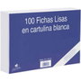 Mariola Fichas de Cartulina Lisa Blanca 150x100mm, Paquete de 100