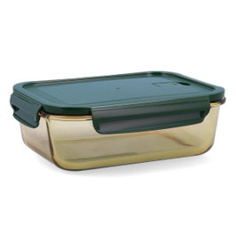 Bidasoa Recipiente Rectangular Hermético Infinity Amarillo 150 cL