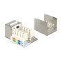DeLOCK 86404 Módulo Keystone RJ45 Secure Cat.6 > LSA Plata
