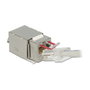 DeLOCK 86404 Módulo Keystone RJ45 Secure Cat.6 > LSA Plata