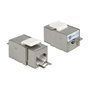 DeLOCK 86404 Módulo Keystone RJ45 Secure Cat.6 > LSA Plata