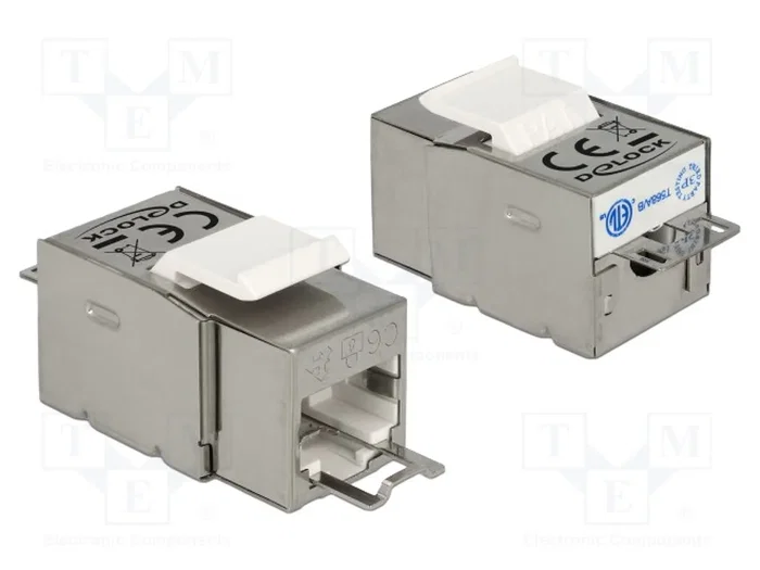 DeLOCK 86404 Keystone Modul RJ45 Secure Cat.6 > LSA Plata DeLOCK 86404 Keystone Modul RJ45 Secure Cat.6 > LSA Plata