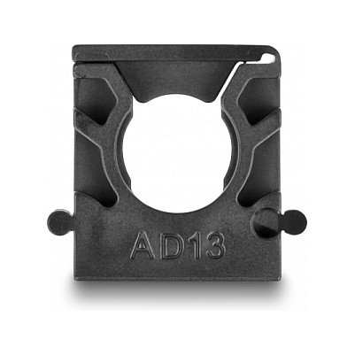 DeLOCK Soporte para funda de cable con clip de bloqueo 13 mm, Negro, 8 piezas