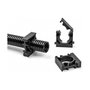 DeLOCK Soporte para funda de cable con clip de bloqueo 13 mm, Negro, 8 piezas