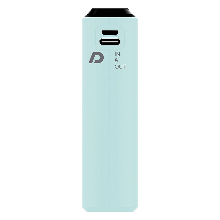 RealPower B-10000PD+ Nutopia Power Bank 10000mAh Carga Rápida USB-C 2xUSB-A Azul, Indicadores LED, CE