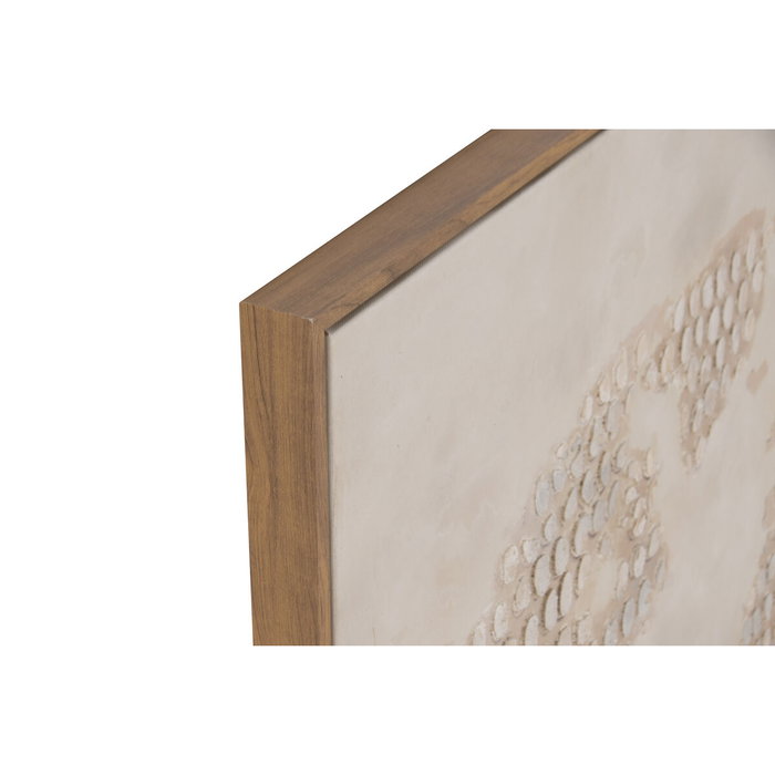 DKD Home Decor Cuadro Lienzo Mapamundi Surtido de 2 Unidades