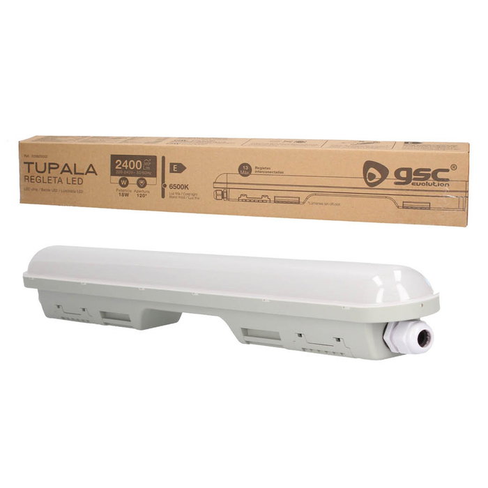GSC Evolution Regleta LED Tupala 18W 6500K IP65 GSC Evolution Regleta LED Tupala 18W 6500K IP65