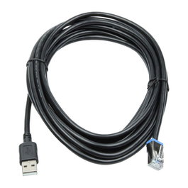 Datalogic Cable USB de 4,57 m con conectores USB-A y RJ-45