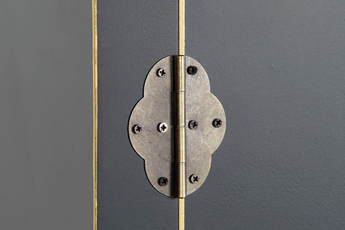 DKD Home Decor Armario Oriental Negro 85.5 x 50.5 x 186.2 cm