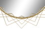 DKD Home Decor Espejo Dorado 80 x 80 x 2.5 cm Metal Cristal