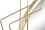 DKD Home Decor Espejo Dorado 80 x 80 x 2.5 cm Metal Cristal