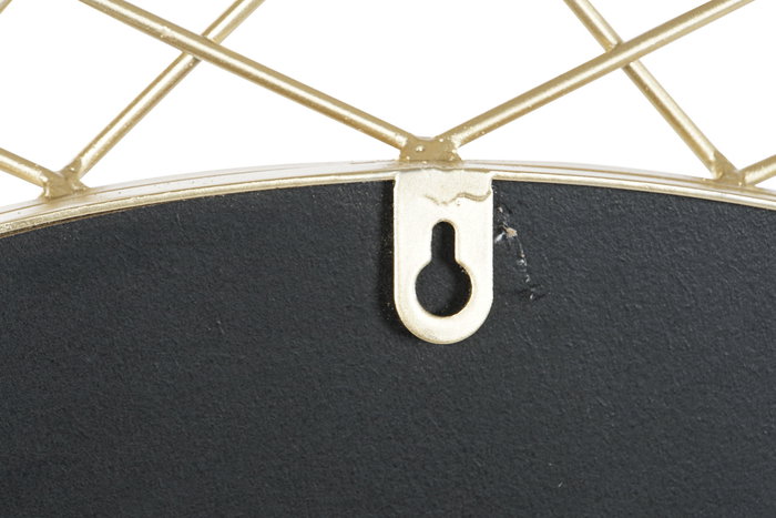 DKD Home Decor Espejo Dorado 80 x 80 x 2.5 cm Metal Cristal