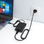 AISENS Cargador de Sobremesa GaN 100W PD3.0 USB-C Negro ASCH-1PD100D070-BK