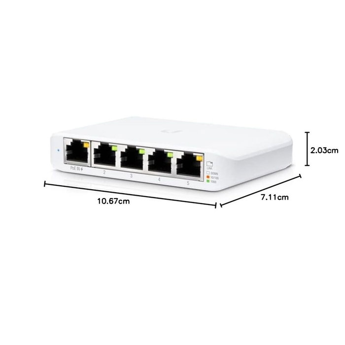 Ubiquiti UniFi Switch Flex Mini 5 Puertos Gigabit Ethernet PoE (Pack de 3) Ubiquiti UniFi Switch Flex Mini 5 Puertos Gigabit Ethernet PoE (Pack de 3)