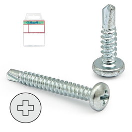 Buarfe Tornillo Broca Cabeza Alomada Din 7504-N Cincado R/Chapa 32Mm Ø Rosca Chapa 3.9Mm