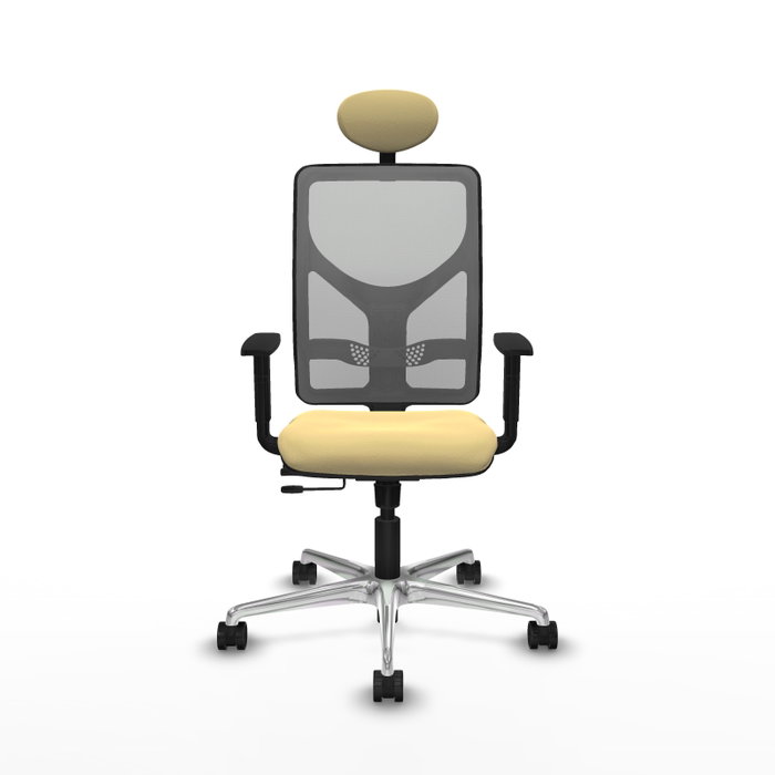 PIQUERAS Y CRESPO Silla de oficina Motilla con mecanismo Sincro/Traslack Crema y Gris PIQUERAS Y CRESPO Silla de oficina Motilla con mecanismo Sincro/Traslack Crema y Gris