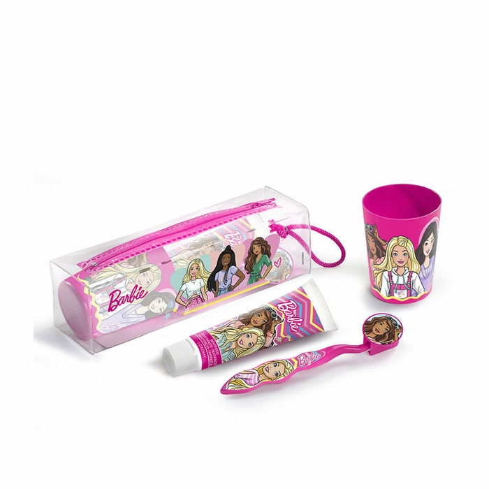 Barbie Estuche Dental Infantil con 4 Piezas para Niños Barbie Estuche Dental Infantil con 4 Piezas para Niños