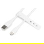 Digitus Cable USB 2.0 Tipo C a USB-A de Silicona, 1m, Blanco