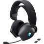 Alienware AW725H - Auriculares Gaming Inalámbricos Tri-Modo RF 2.4GHz, Bluetooth 5.3, Dolby Atmos, Micrófono con Cancelación de Ruido, Hasta 75h Batería - Negro
