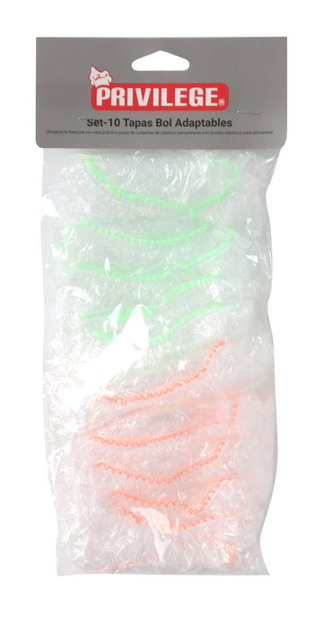 Wooow Set-10 Tapas Para Bol Adaptables - Alto 31 cm x Ancho 1 cm x Largo 14 cm (36 Unidades)