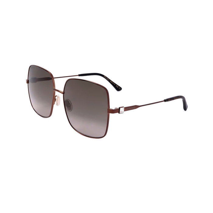 Jimmy Choo LILI/S - Gafas de Sol para Mujer - Forma Cuadrada - Acero Inoxidable - Puente 16mm, Lente 58mm, Varilla 145mm