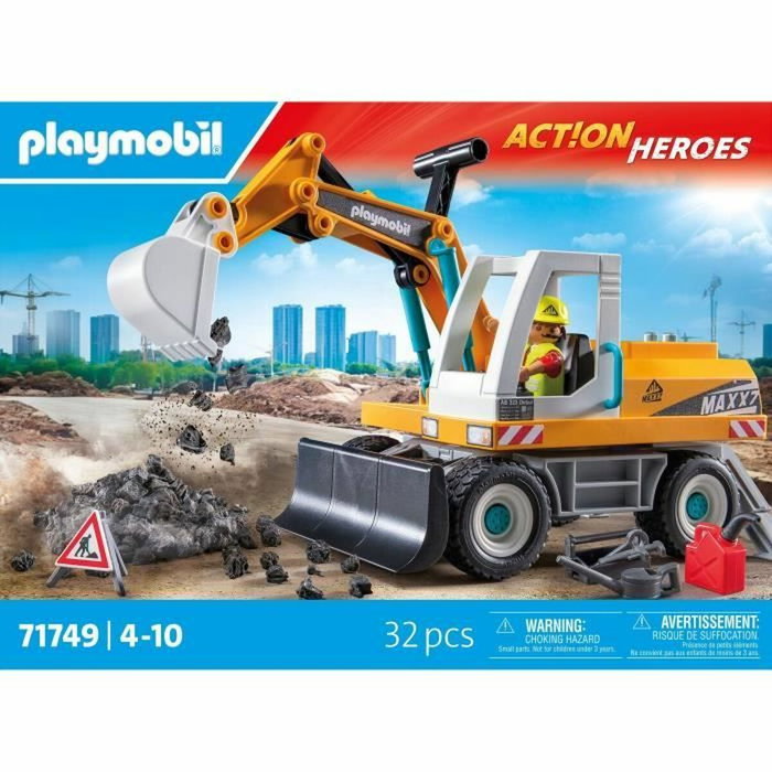 PLAYMOBIL Excavadora grande Action Heroes 71749 PLAYMOBIL Excavadora grande Action Heroes 71749