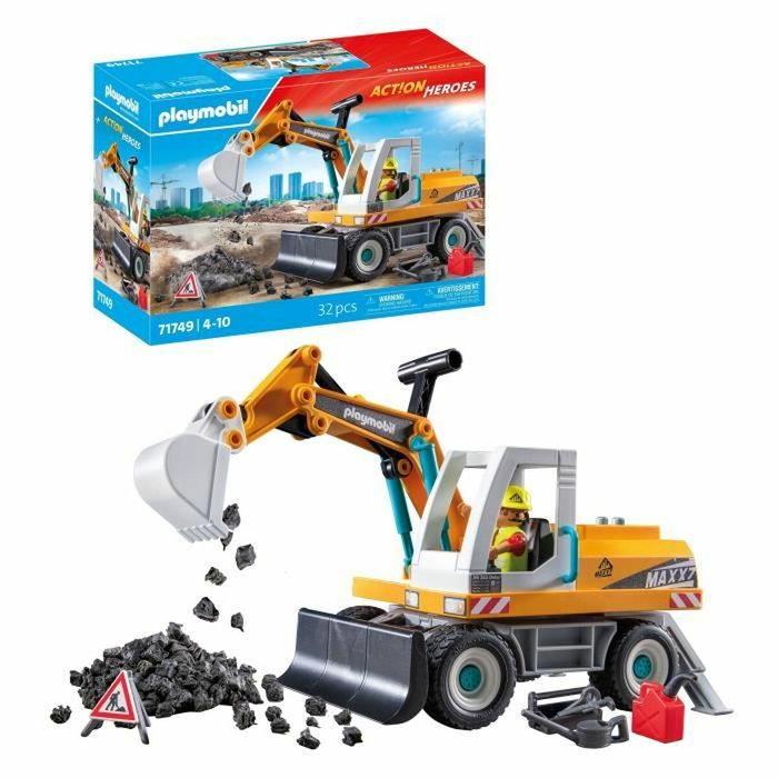 PLAYMOBIL Excavadora grande Action Heroes 71749 PLAYMOBIL Excavadora grande Action Heroes 71749