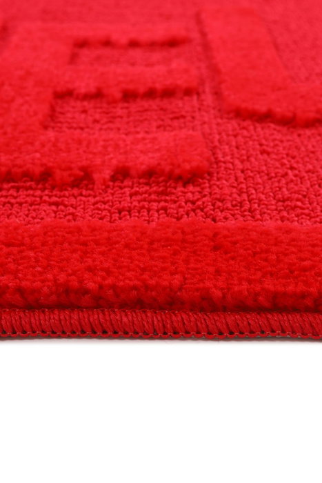 Mijölnir Alfombrilla de Baño Roja 60 x 100 cm Polipropileno Antideslizante Lavable