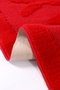 Mijölnir Alfombrilla de Baño Roja 60 x 100 cm Polipropileno Antideslizante Lavable