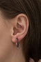 Heliophilia Silver TRDYL992 Pendientes de Plata de Ley 925 con Oro Rosa, Fucsia, Azul Marino y Verde