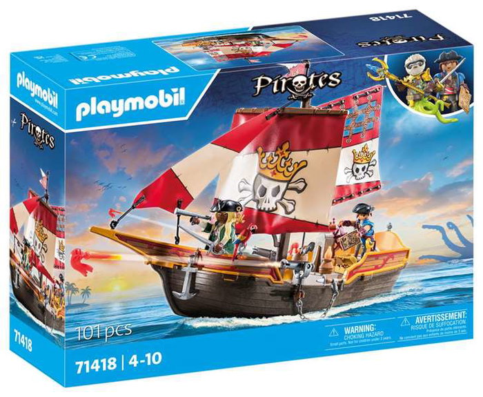 Playmobil Barco Pirata Pirates (4+ años)