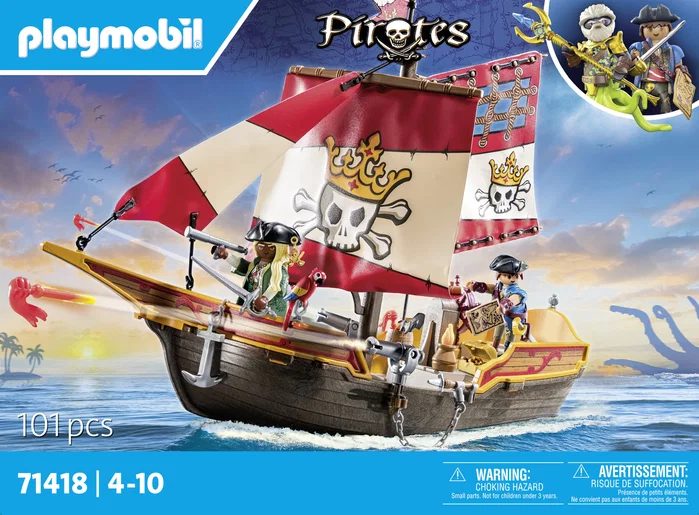 Playmobil Barco Pirata Pirates 71418 Playmobil Barco Pirata Pirates 71418