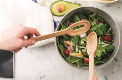 Berghoff 3950112 Cubiertos para Ensalada de Madera de Arce con Acabado de Aceite Natural