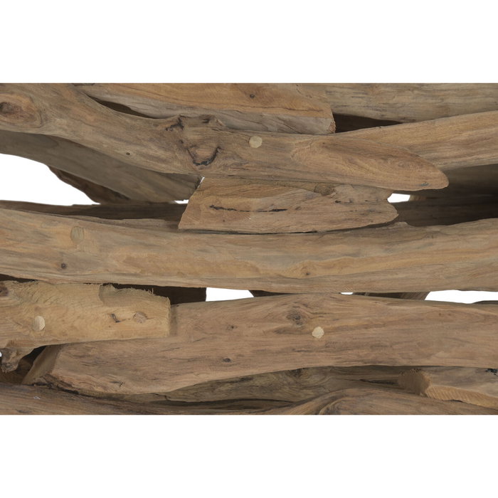 DKD Home Decor Lamps 2c 24 Lámpara de Techo Balines Natural Negro 40 x 40 x 190 cm