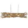 DKD Home Decor Lamps 2c 24 Lámpara de Techo Balines Natural Negro 40 x 40 x 190 cm