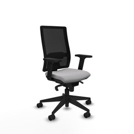 PIQUERAS Y CRESPO Silla de oficina Horna con mecanismo Sincro Gris claro