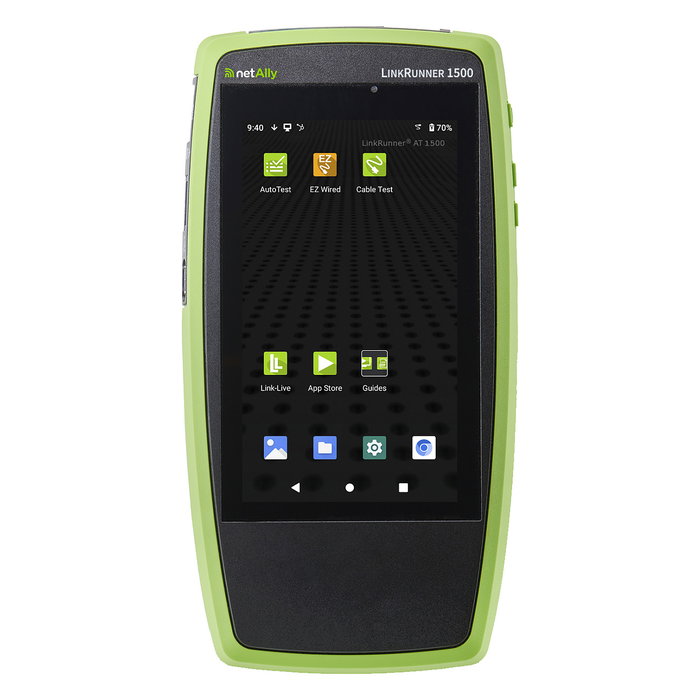 NetAlly LINKRUNNER AT 1500 Network Auto-Tester, Medidor y Diagnosticador de Sitio LRAT-1500 Verde