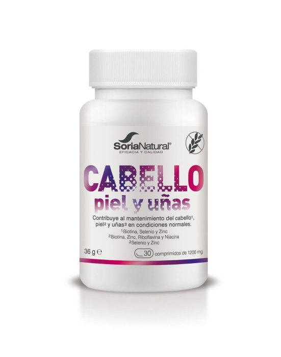 Soria Natural Cabello Piel Uñas 30 comprimidos Soria Natural Cabello Piel Uñas 30 comprimidos